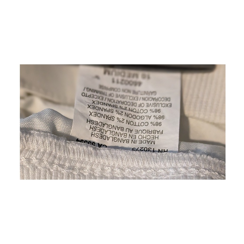 Lee Relaxed Fit Mid Rise White Cargo Capri Pants Women 10 Medium - Picture 5 of 5